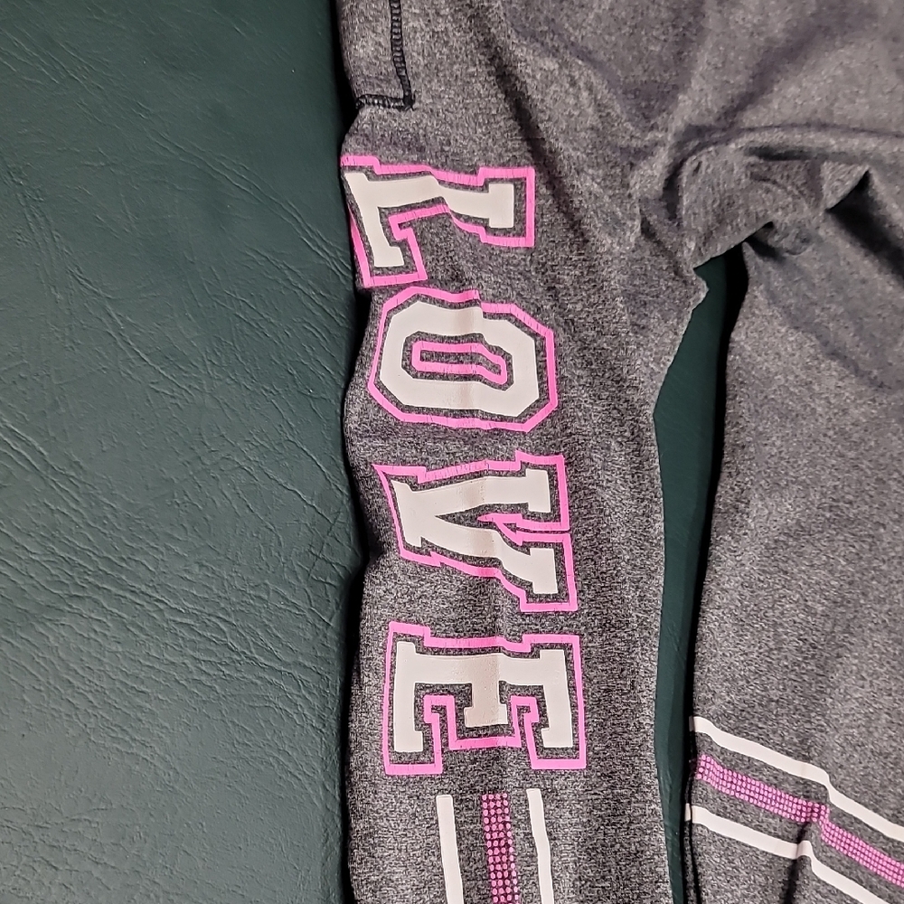**Women's' Gray Active Joggers with Pink Accent - Unknown Brand** - Picture 3 of 4